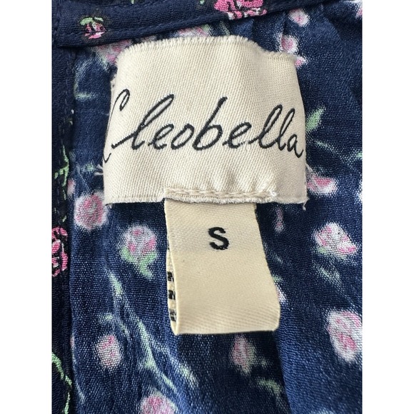 Cleobella Dress Women's Small Long Sleeve Bohemian Boho Mini Ruffle‎ Designer - Picture 3 of 9